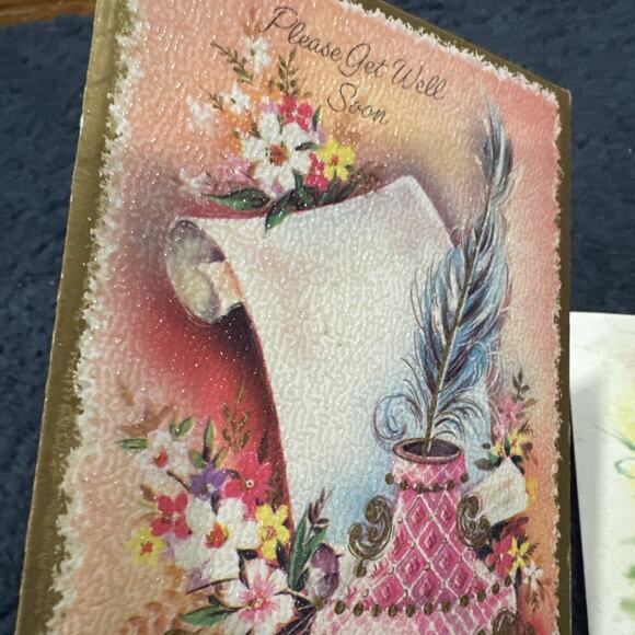 Vintage Lot Of 6 used get well cards - Picture 9 of 12